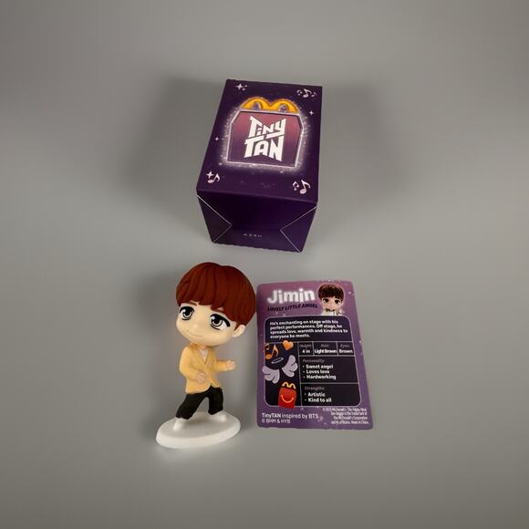 Tiny TAN, #5 TWB Jimin BTS McDonald's Happy Meal Toy New - Picture 3 of 11